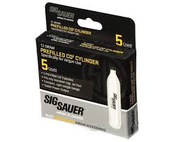 SIG SAUER 5 X SIG SAUER 12 GRAM CO2 CARTRIDGES PACK
