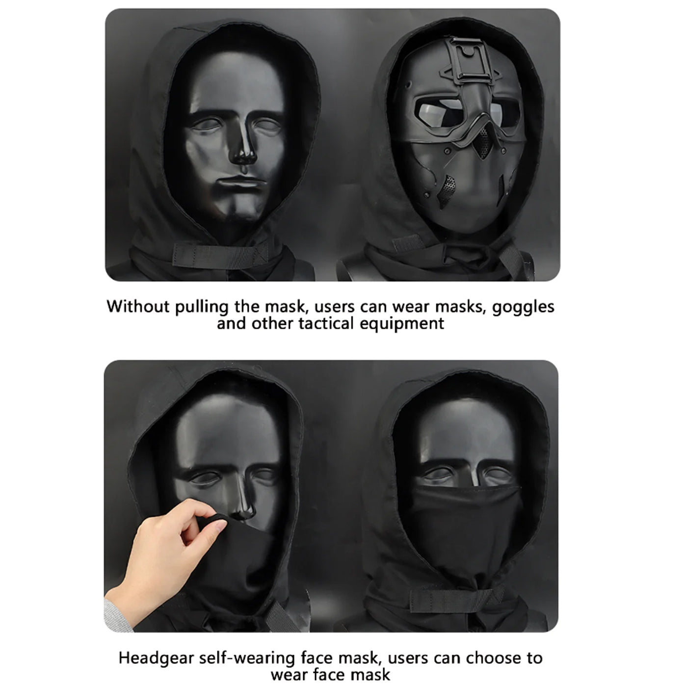 Wosport Skull Messenger Adjustable Airsoft Mask
