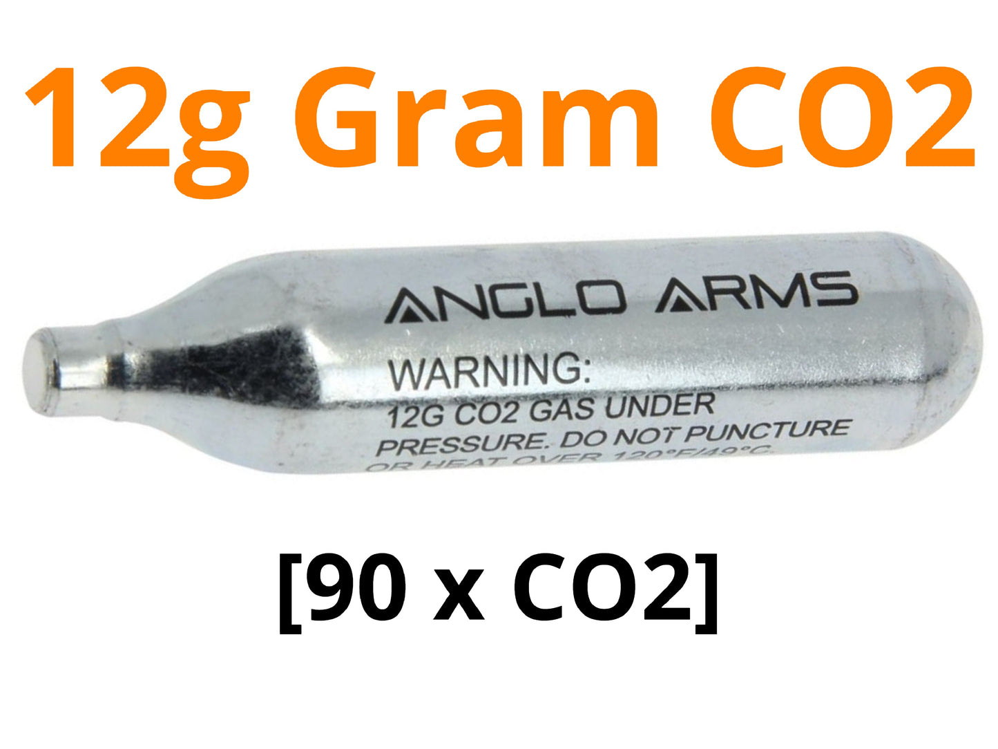 ANGLO ARMS 90 X ANGLO ARMS 12G GRAM CO2 CAPSULE CARTRIDGE SET