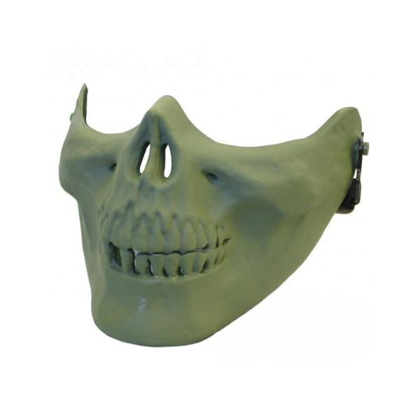 TRIMEX AIRSOFT HALF FACE SKULL MASK GREEN