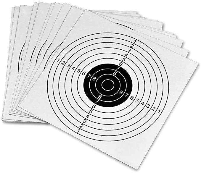 Trimex Airsoft Target Paper - 100 White Cards