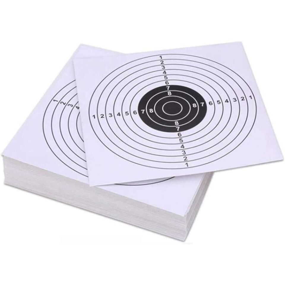 Trimex Airsoft Target Paper - 100 White Cards