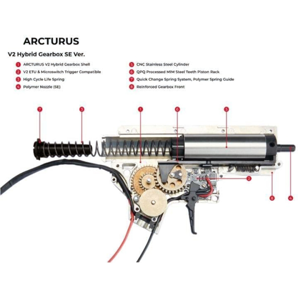 Airsoft AEG Rifle Arcturus LWT MK-I CQB 10 AEG Sport Black ARC SE Airsoft AEG Electric Gun
