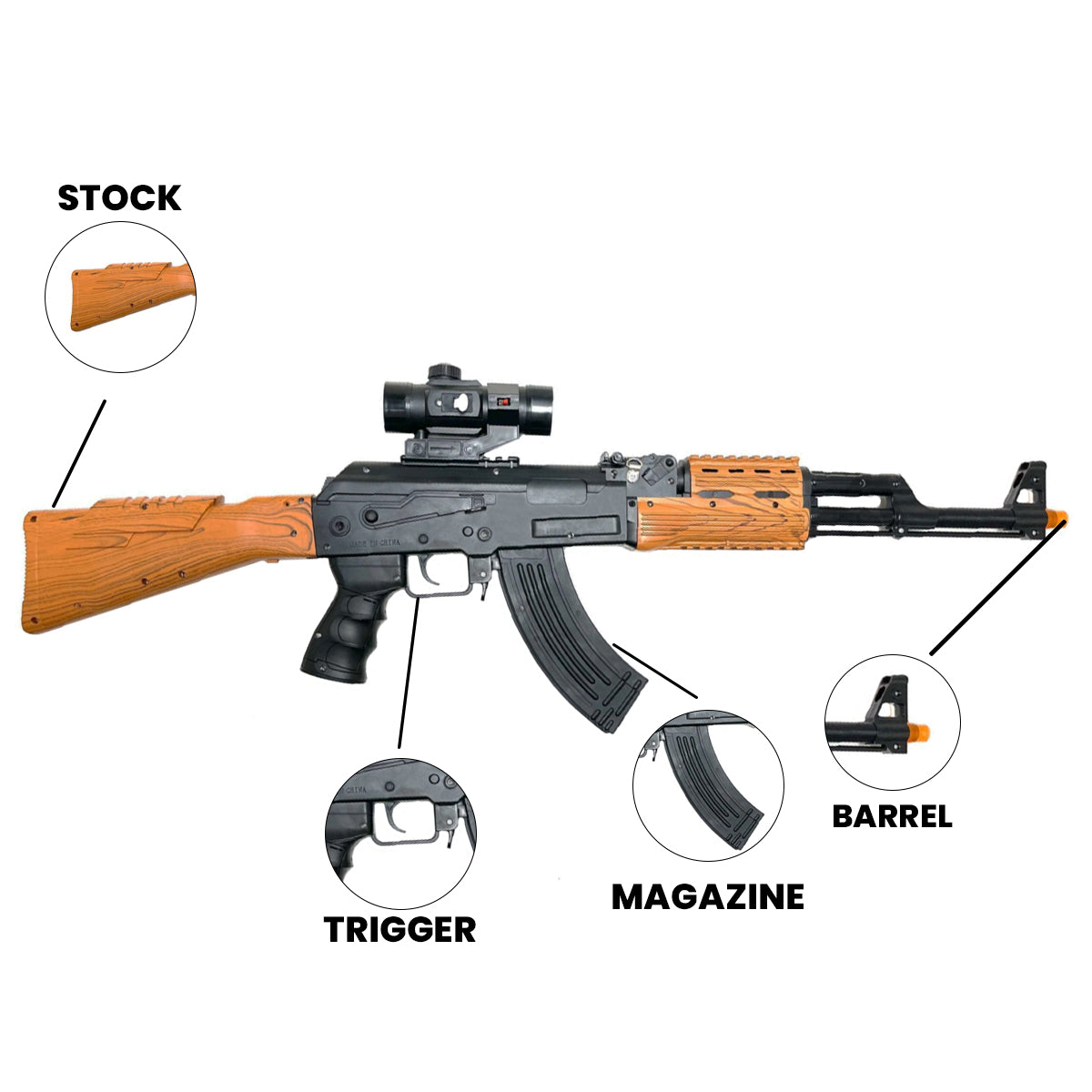 Airsoft Toy Gun Army Force Vibrational Automatic Airsoft Rifle Toy Gun