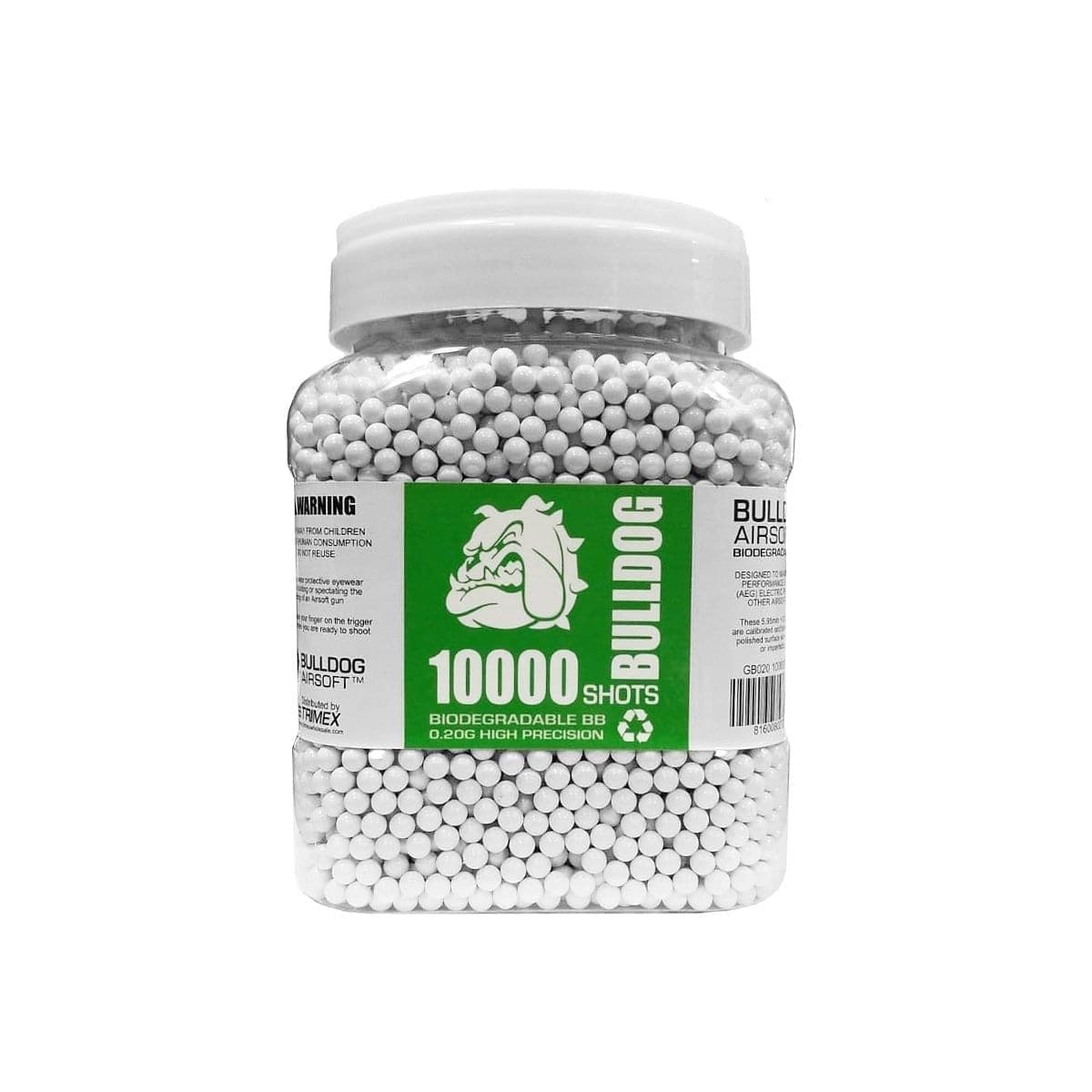 Airsportinggoods BULLDOG Bulldog 10000 Airsoft Biodegradable Pellets 0.20g