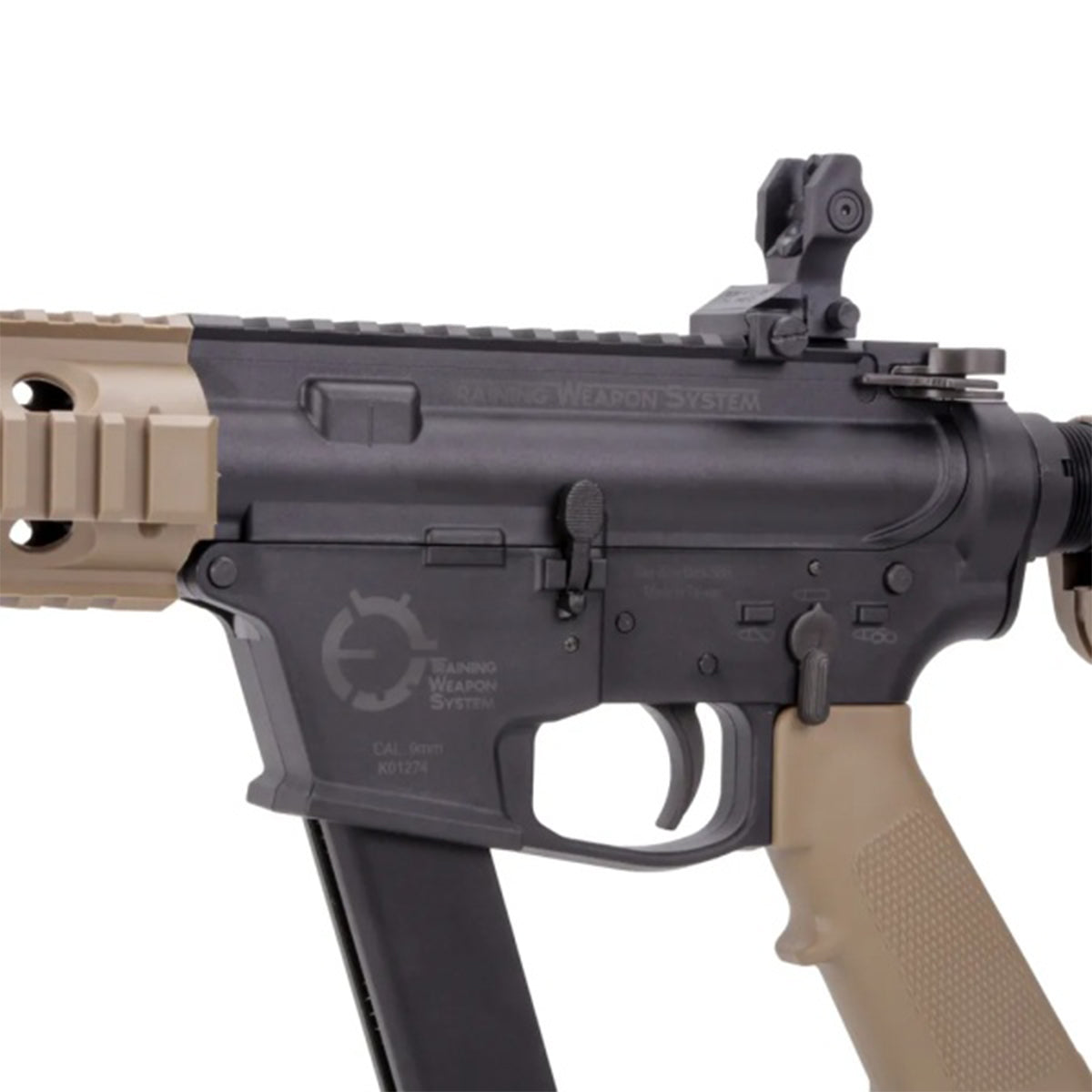 Airsoft AEG Rifle Bulldog TWS 9mm SBR Gas Blowback Lite Airsoft Rifle Gun – Tan