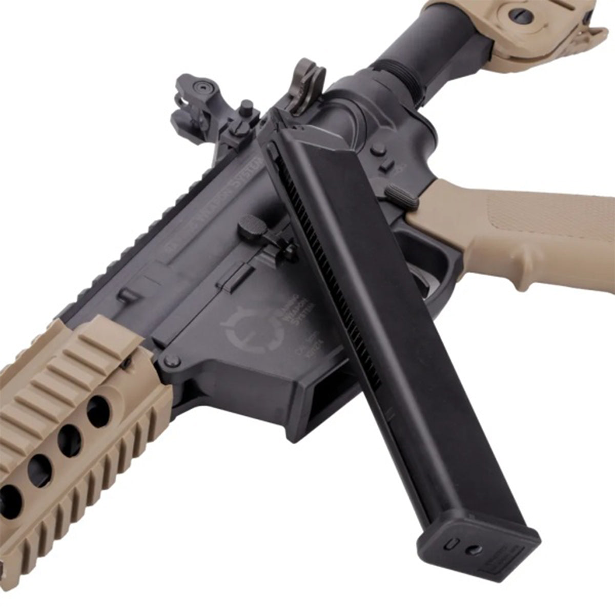 Airsoft AEG Rifle Bulldog TWS 9mm SBR Gas Blowback Lite Airsoft Rifle Gun – Tan
