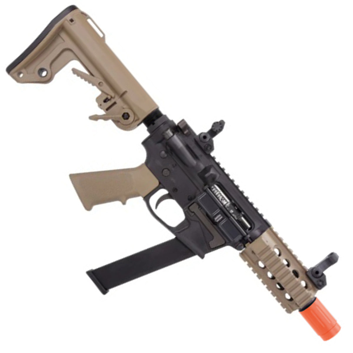 Airsoft AEG Rifle Bulldog TWS 9mm SBR Gas Blowback Lite Airsoft Rifle Gun – Tan