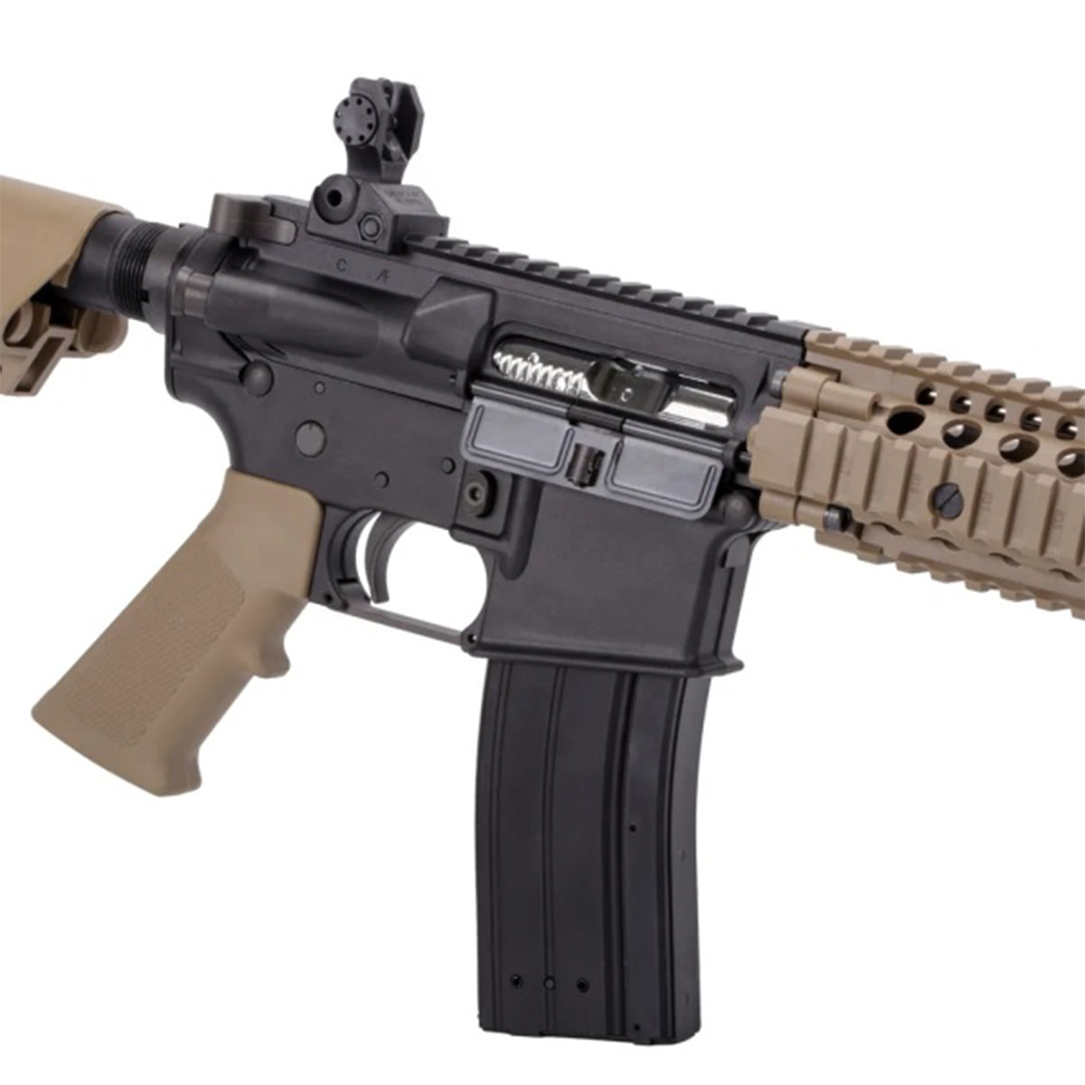 Airsoft Gas Rifle Bulldog TWS MK18 Gas Blowback Lite Airsoft Gun – Tan