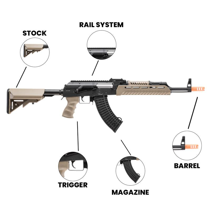 Airsoft AEG Rifle Elite Force AKX EyeTrace AEG Airsoft Rifle - 500 Rounds