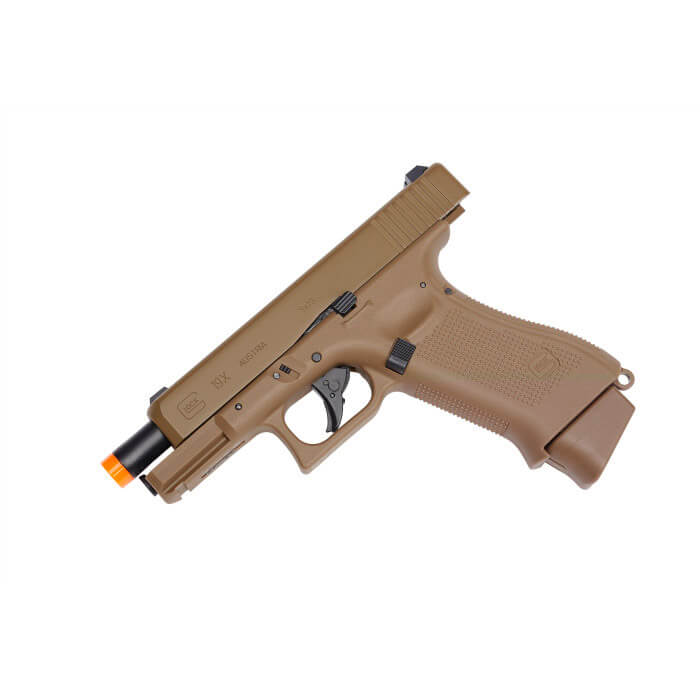 GLOCK GLOCK G19X CO2 6MM BLOWBACK AIRSOFT PISTOL COYOTE
