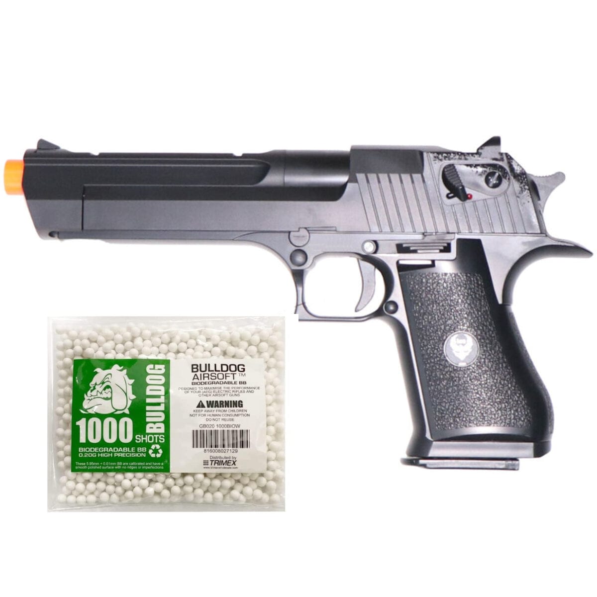 Airsportinggoods HFC Black HFC HG195 DESERT EAGLE GAS POWERED BLOWBACK AIRSOFT PISTOL