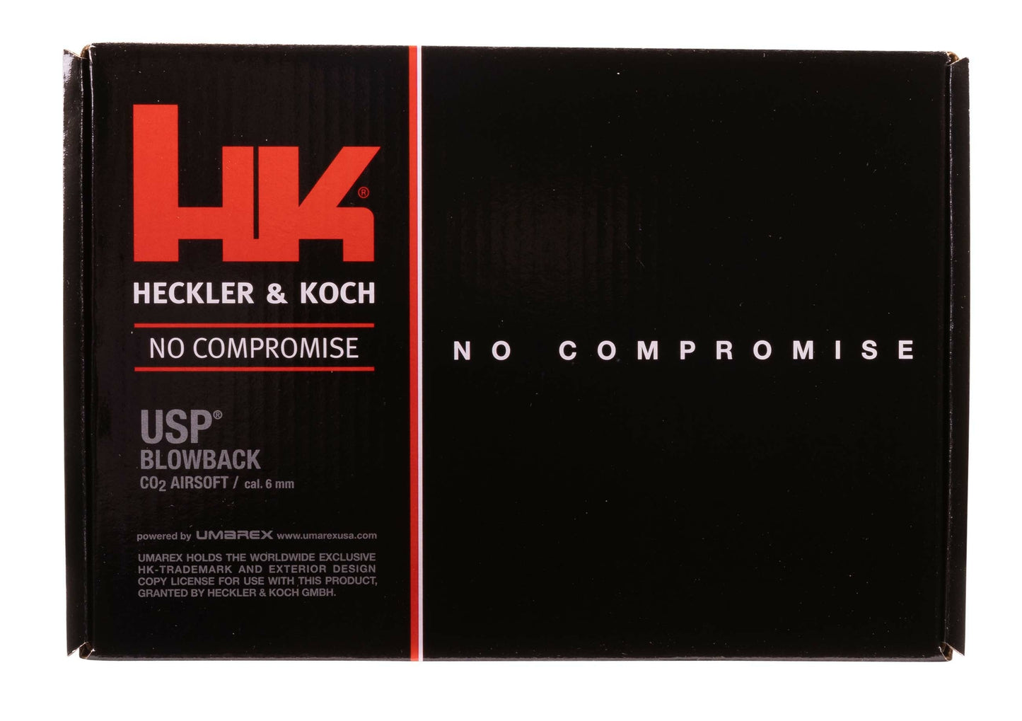 HK Heckler & Koch HK Heckler & Koch USP CO2 6mm BB Pistol Airsoft Gun, Blowback, 18 Rounds, Black