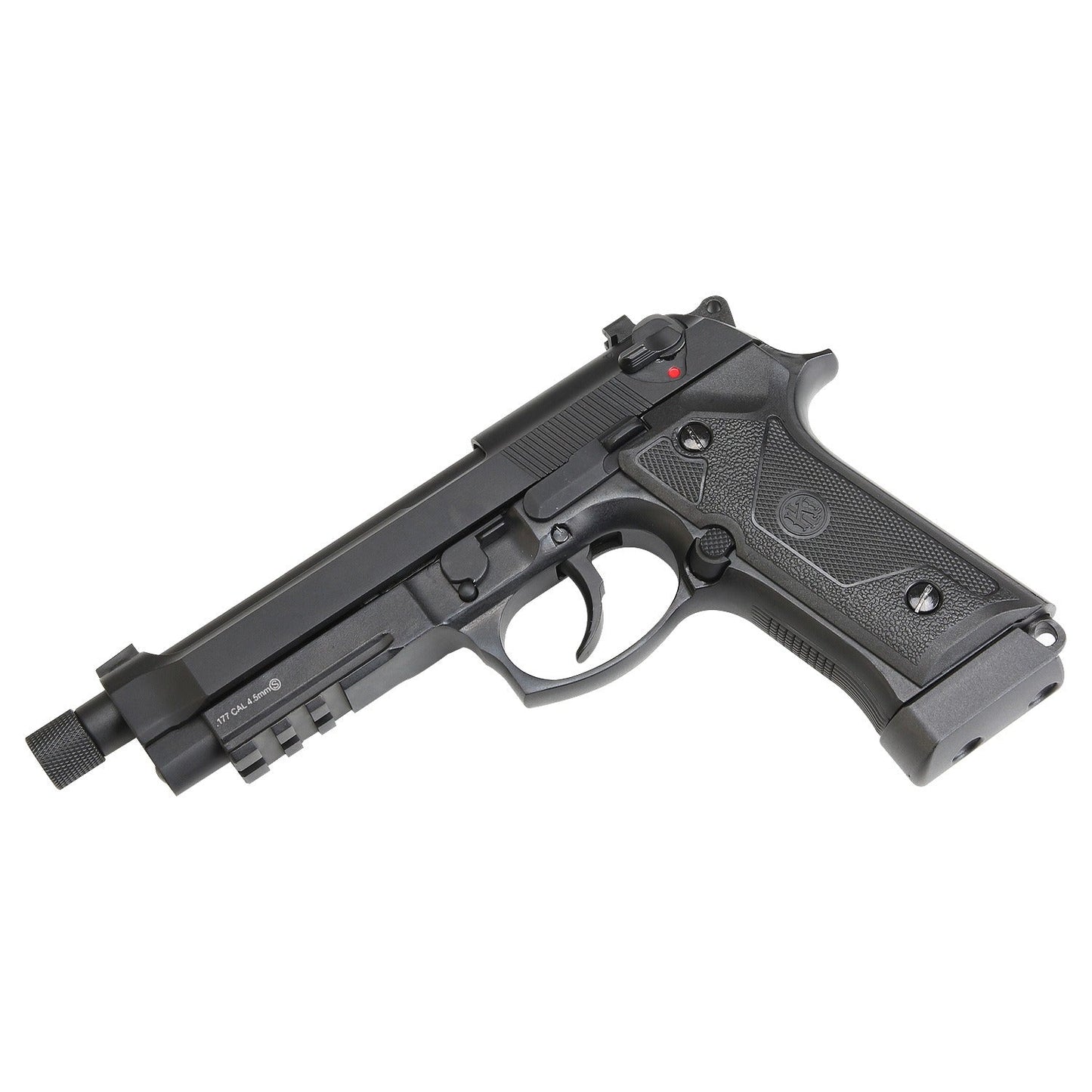 KROWN LAND KL M92 CO2 BLOWBACK AIR PISTOL WITH THREADED BARREL