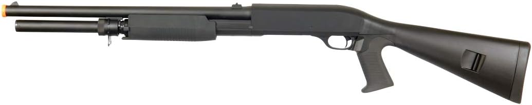 DOUBLE EAGLE M56AL PUMP ACTION SPRING POWERED AIRSOFT SHOTGUN