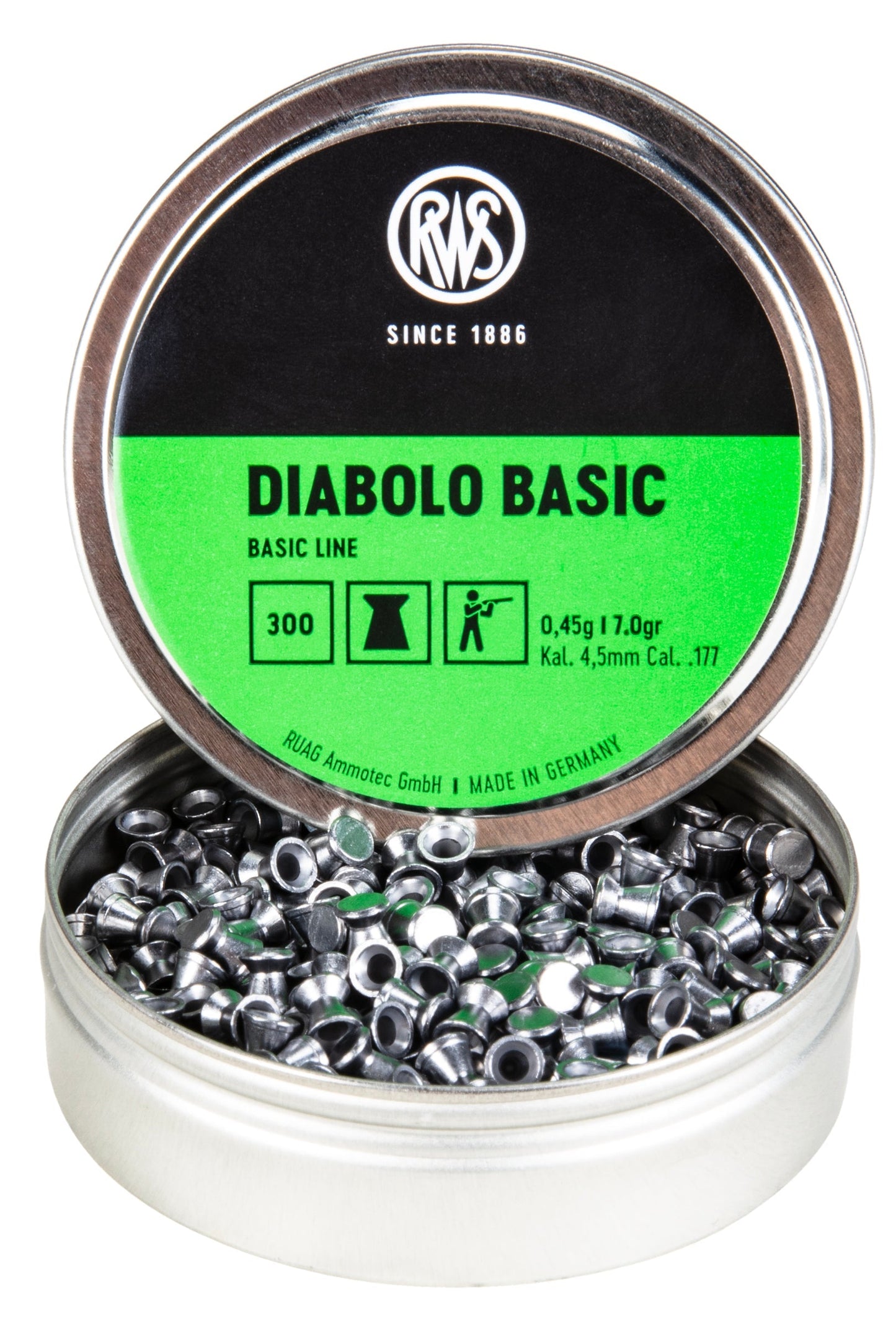 RWS RWS Diabolo .177 Wadcutter Pellets – 300 Count