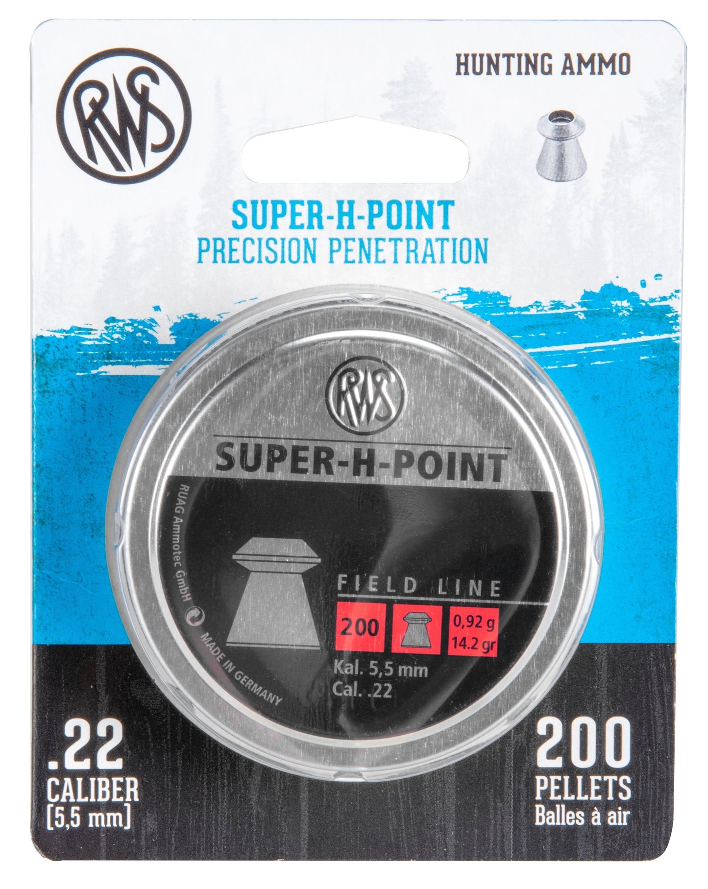 RWS RWS Super H Point .22 Pellets-200ct