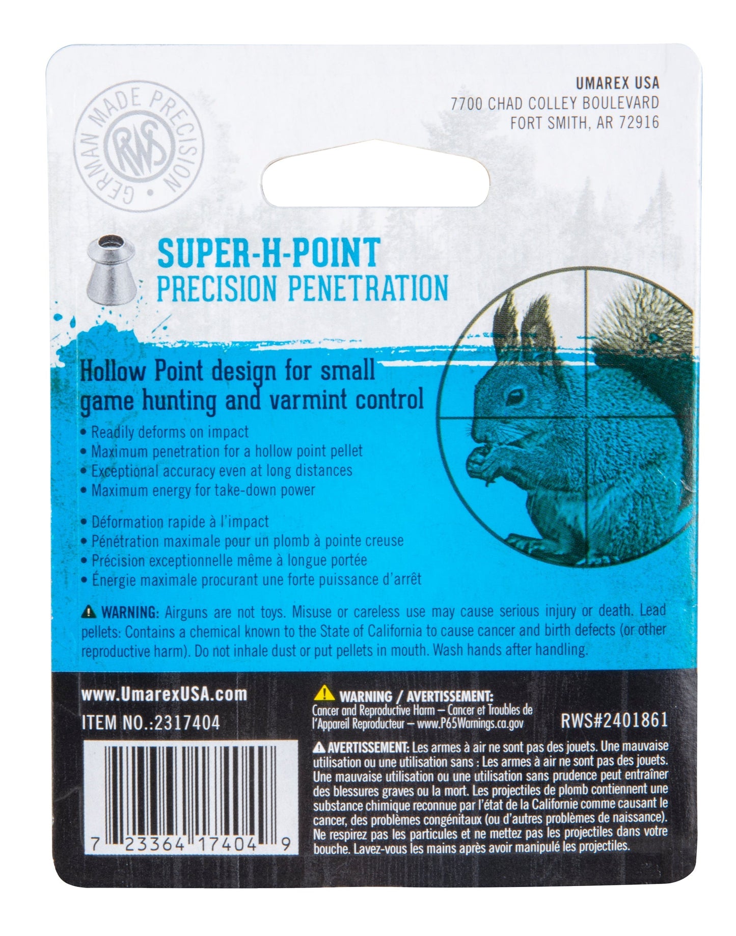 RWS RWS Super H Point .22 Pellets-200ct