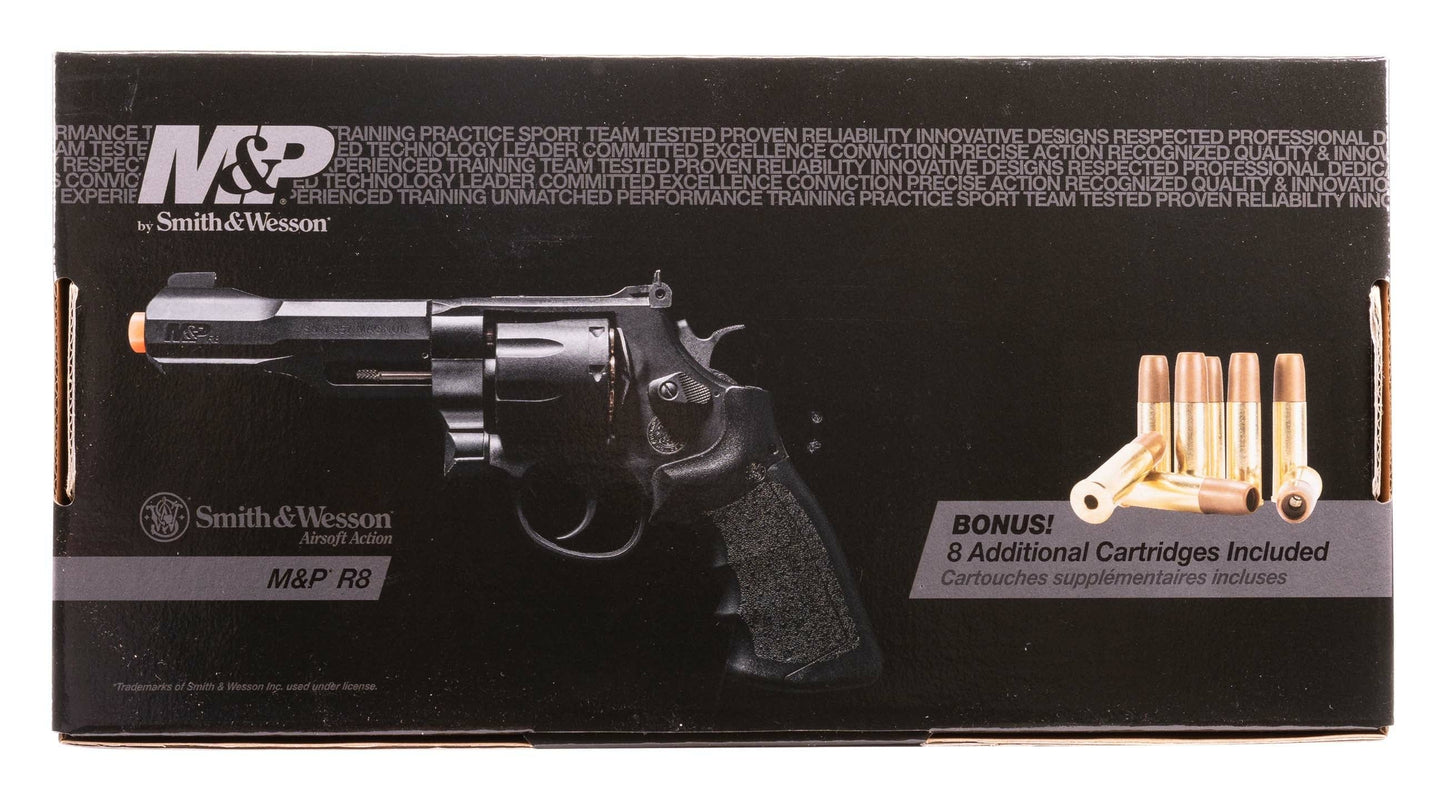 Smith & Wesson Smith & Wesson M&P R8 6mm Airsoft Revolver - CO2, 8 Rounds