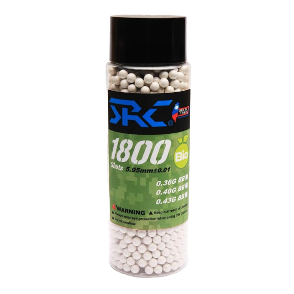 SRC SRC 0.40g BIO Heavy Airsoft BBs – 1800ct