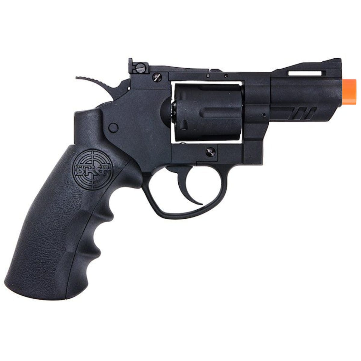 Airsportinggoods SRC SRC 2.5 INCH TITAN METAL CO2 AIRSOFT REVOLVER BLACK