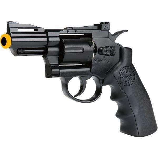 Airsportinggoods SRC SRC 2.5 INCH TITAN METAL CO2 AIRSOFT REVOLVER BLACK