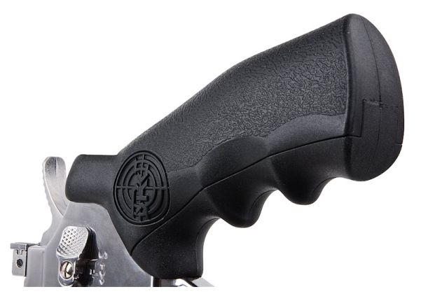 SRC SRC 4-Inch Titan Full Metal CO2 Airsoft Revolver - 6 Rounds, Silver, 350 FPS