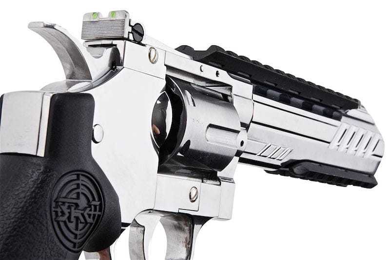Airsportinggoods SRC SRC 6 INCH TITAN FULL METAL CO2 AIRSOFT REVOLVER SILVER