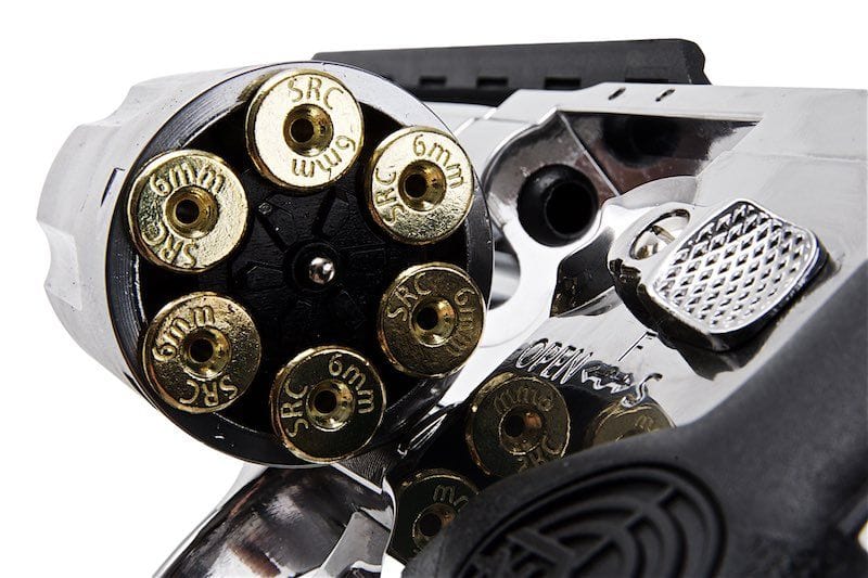 Airsportinggoods SRC SRC 6 INCH TITAN FULL METAL CO2 AIRSOFT REVOLVER SILVER