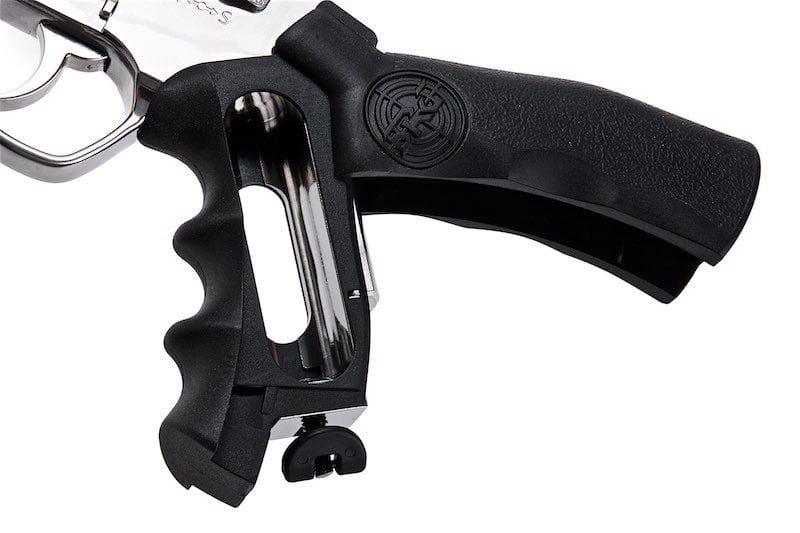 Airsportinggoods SRC SRC 6 INCH TITAN FULL METAL CO2 AIRSOFT REVOLVER SILVER