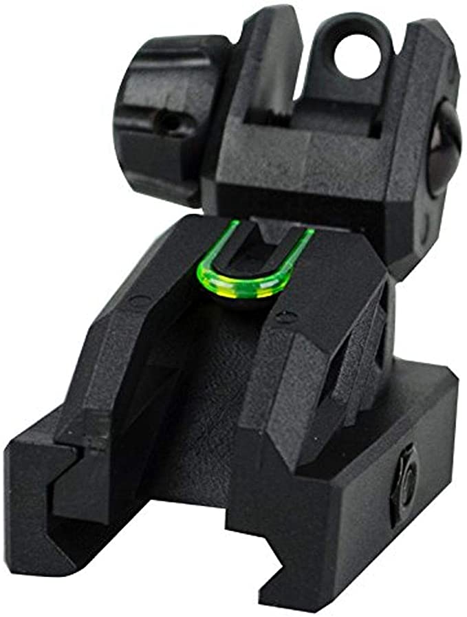 Airsportinggoods SRC SRC Fiber Optic Flip Up Rear Sight 20mm