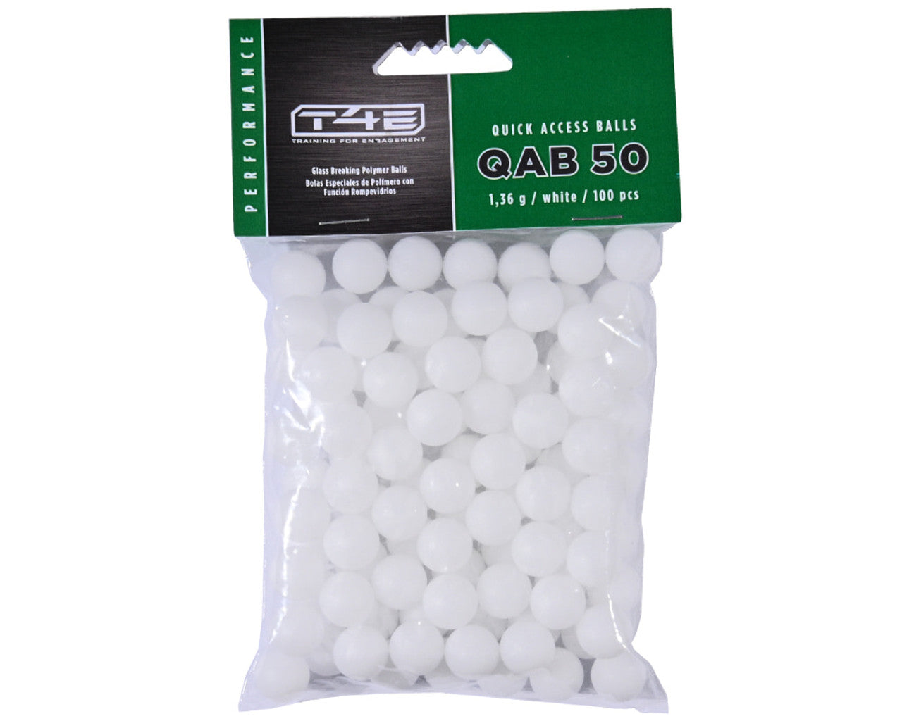 Paintballs T4E Performance Quick Access Balls .50 Cal White 100CT