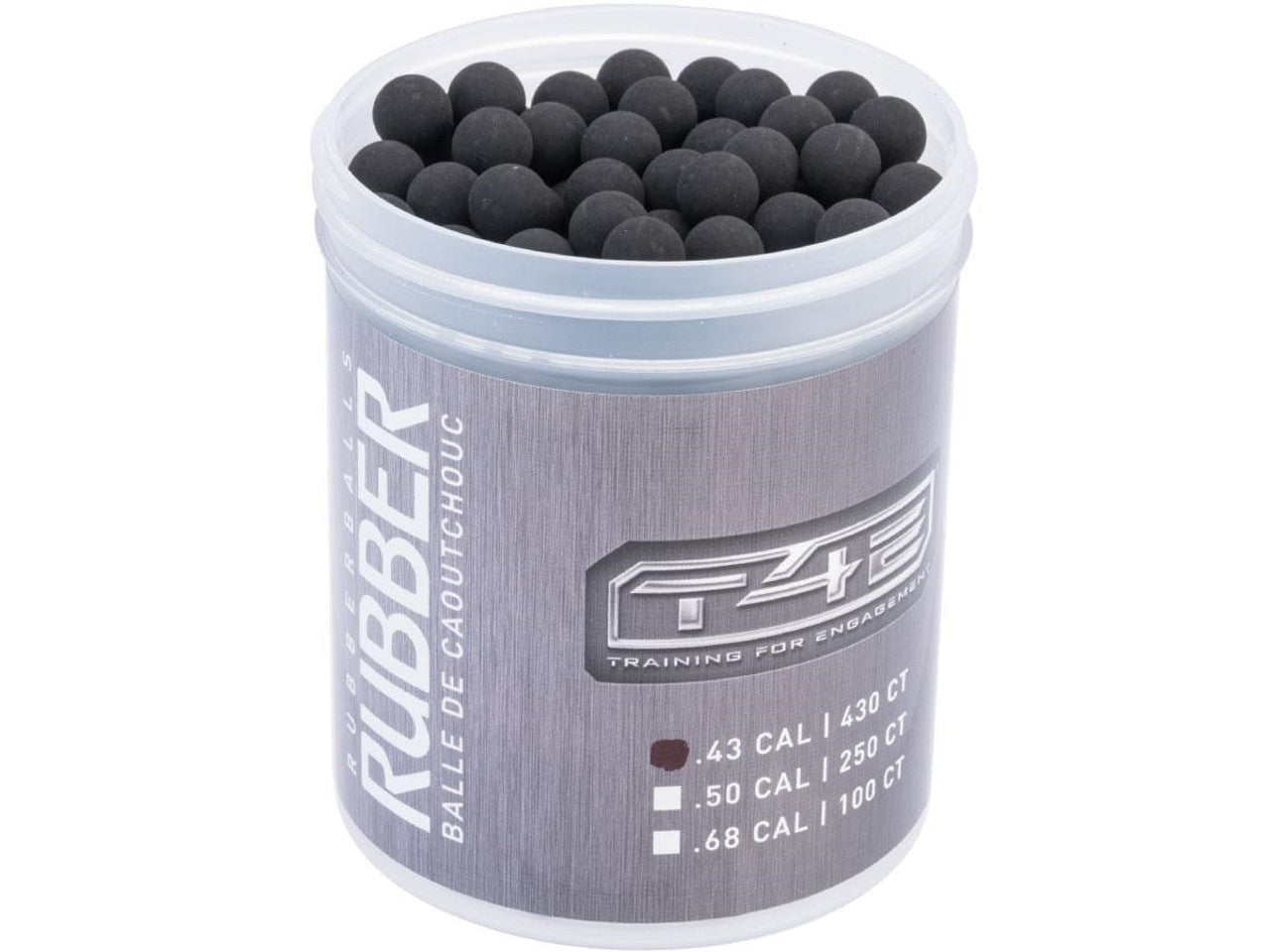 T4E, UMAREX USA T4E RUBBER BALL TRAINING .43 MUNITIONS