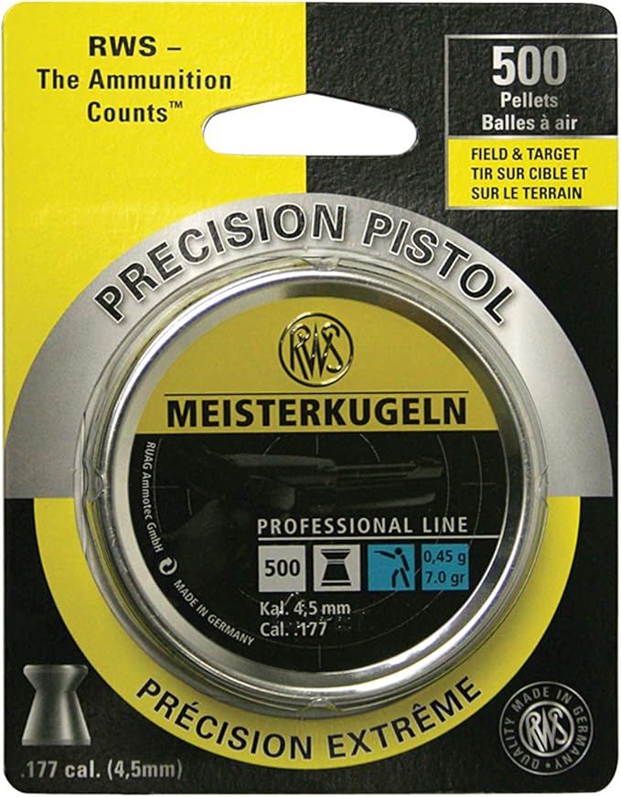 RWS Umarex .177 Caliber 7 Grains Pistol Pellets