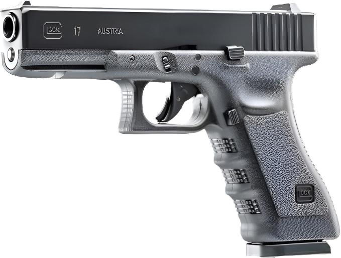 GLOCK, UMAREX USA Umarex GLOCK 17 Blowback .177 Caliber CO2-Powered BB Gun Air Pistol - 18 Rounds, Gen3, Metal Frame