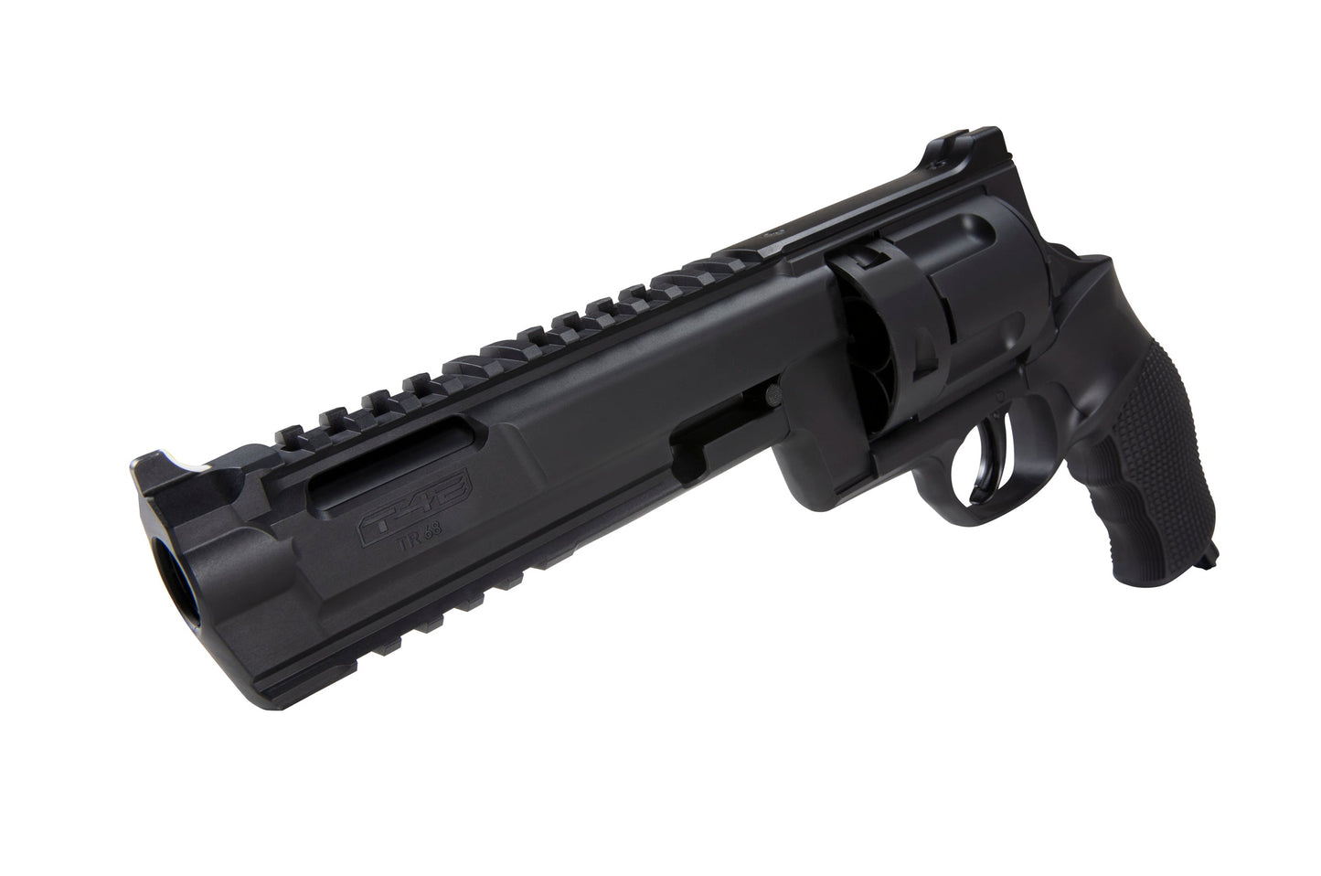 T4E, UMAREX USA Umarex T4E TR 68 Revolver .68 Caliber CO2-Powered Paintball Gun Marker - 5 Rounds, Tactical Training Pistol, Black