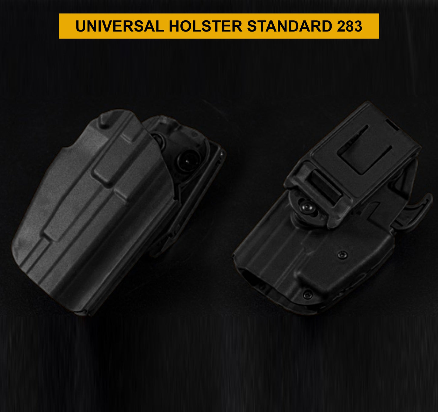WOSPORT UNIVERSAL HOLSTER 34 STANDARD 283 RIGHT HAND BLACK