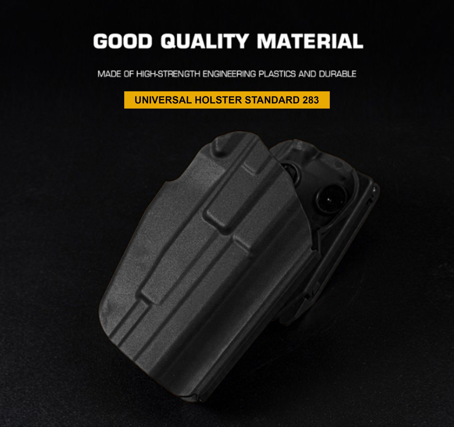 WOSPORT UNIVERSAL HOLSTER 34 STANDARD 283 RIGHT HAND BLACK