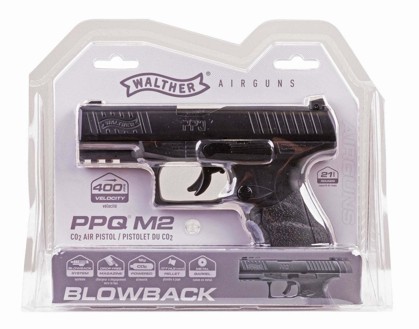 Elite Force Walther PPQ .177 CO2 Pellet Air Pistol with 20-round Belt Mag