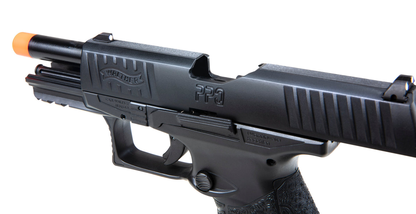 Walther Walther PPQ GBB Blowback 6mm BB Pistol Airsoft Gun - 22 Rounds, Green Gas