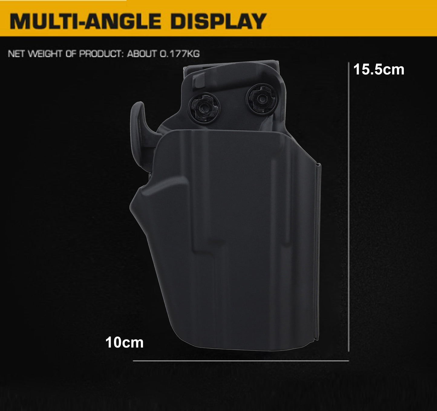 WOSPORT Wosport Universal Holster 71 SUB-COMPACT 450 - Right Hand, Black, Nylon