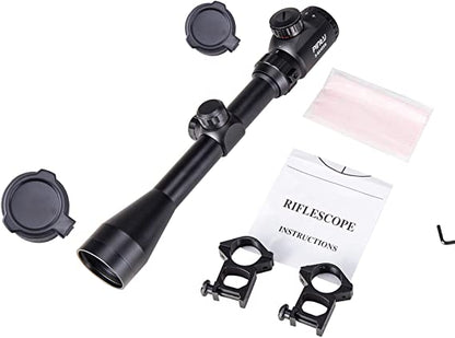 TRIMEX 3-9X40 EG SCOPE RED/GREEN ILLUMINATED WITH MOUNTS