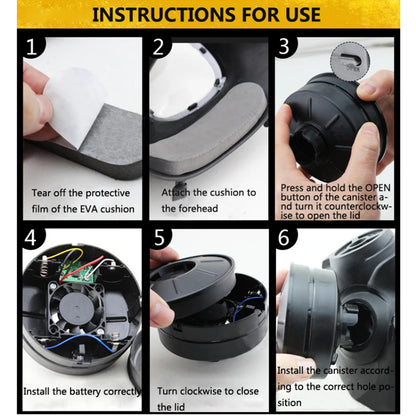 Airsoft Full Face Gas Mask w/ Filtration