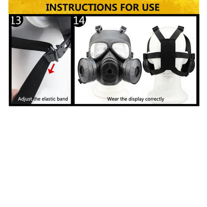 Airsoft Full Face Gas Mask w/ Filtration