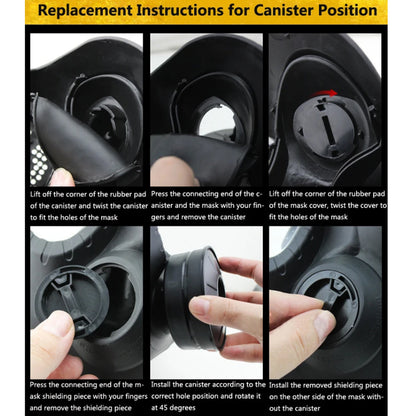 Airsoft Full Face Gas Mask w/ Filtration