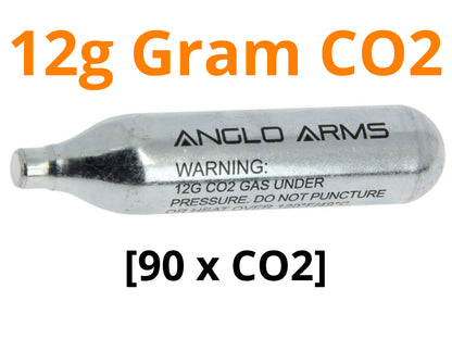 ANGLO ARMS 90 X ANGLO ARMS 12G GRAM CO2 CAPSULE CARTRIDGE SET
