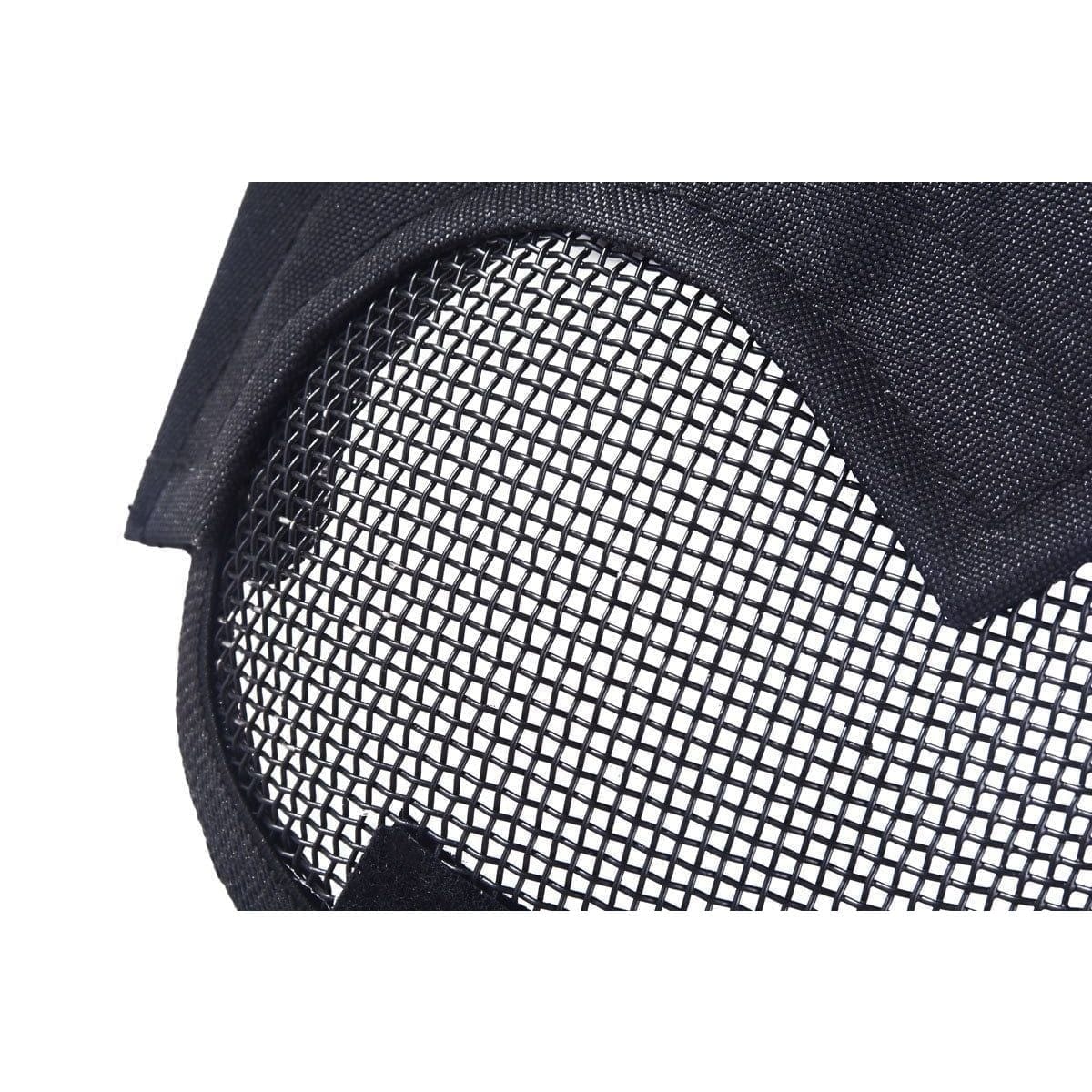 Airsportinggoods TRIMEX AIRSOFT FENCING SAFETY MESH MASK AND EARS PROTECTION BLACK
