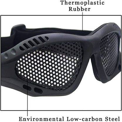 Bulldog Airsoft Airsoft Mesh Safety Goggles Black