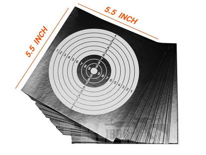 Trimex Airsoft Target Paper - 100 Black Cards