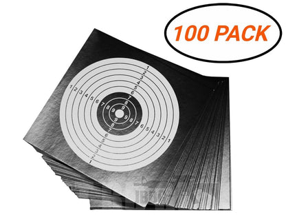 Trimex Airsoft Target Paper - 100 Black Cards